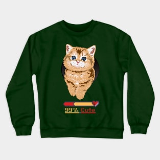 99% Cute Cat Crewneck Sweatshirt